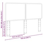 vidaXL Tête de lit Chêne fumé 140 cm Bois d'ingénierie