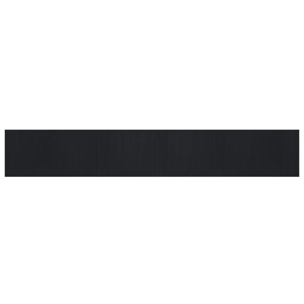 vidaXL Tapis rectangulaire noir 80x500 cm bambou