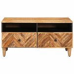 vidaXL Table basse Marron 80 x 54 x 40 cm Bois de mangue massif