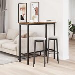 vidaXL table Bois ancien 100 x 40 x 100 5 cm