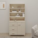 vidaXL Buffet HAMAR Bois massif de pin Marron miel