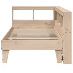vidaXL Lit bibliothèque sans matelas 100x200 cm bois massif de pin