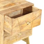 vidaXL Table de chevet 40x30x50 cm Bois de manguier massif