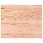 vidaXL Dessus de table bois massif traité bordure assortie