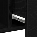 vidaXL Buffet Chêne noir 100 x 36 x 60 cm Bois d'ingénierie