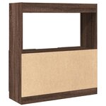 vidaXL Buffet haut chêne marron 92x33x100 cm bois d'ingénierie