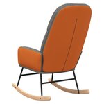 vidaXL Chaise à bascule Gris clair Tissu