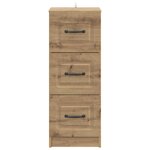 vidaXL Armoire à tiroirs Chêne artisanal 33 x 34 5 x 87 cm
