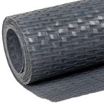 vidaXL Paravent de balcon anthracite 400x90 cm résine tressée