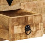 vidaXL Table basse Bois de manguier massif 80x40x35 cm