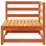 vidaXL Canapé de jardin 2 places cire marron bois pin massif