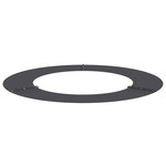 vidaXL Anneau d'arbre plat noir Ø50/80 cm en acier.