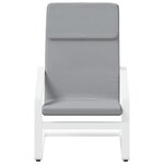 vidaXL Chaise de relaxation Gris clair Tissu