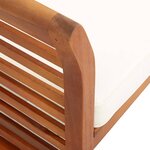 vidaXL Ensemble à manger d'extérieur 7 Pièces et coussins Acacia solide