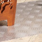 vidaXL Plaques à damier 4 Pièces Argent 80 x 40 cm Aluminium