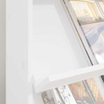 vidaXL Étagère à magazines Blanc 70 x 41 x 126 cm Bois d'ingénierie