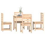 vidaXL Ensemble à manger de jardin 5 Pièces bois massif de pin