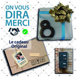 Numéro 4-Numéro adhésif pour boîtes aux lettres - Résine de 3 mm, hauteur environ 50 mm - Voyager (chêne moyen)