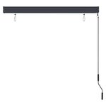 vidaXL Store roulant d'extérieur 140x250 cm Blanc et orange
