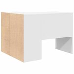 vidaXL Bureau d'angle 2 Pièces Blanc 102 x 50 x 75 cm Bois d'ingénierie