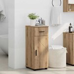 vidaXL Cabinet de salle de bain chêne artisanal 30 x 35 x 80 cm