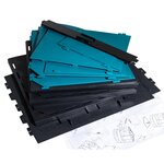 Organiseur De Bureau The Organizer Neo Deco - Noir/bleu Canard - Exacompta
