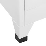 vidaXL Armoire à casiers Gris clair 90x40x180 cm Acier