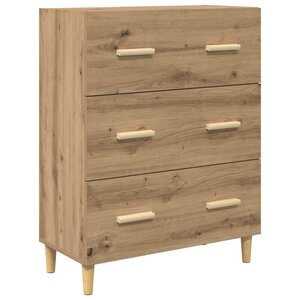 vidaXL Buffet chêne artisanal 34 x 69.5 x 90 cm Bois d'ingénierie