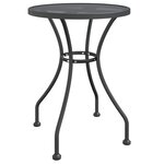 vidaXL Ensemble à manger de jardin 5 Pièces Maille Métal Anthracite