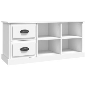 vidaXL Meuble TV blanc 102x35 5x47 5 cm bois d'ingénierie