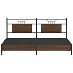 vidaXL Cadre de lit sans matelas chêne marron 183x213 cm