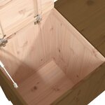vidaXL Boîte à linge Marron miel 88 5x44x76 cm Bois massif de pin