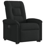 vidaXL Fauteuil inclinable électrique noir tissu