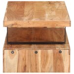 vidaXL Ensemble de 2 tables basses Bois d'acacia massif