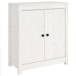 vidaXL Buffet blanc 70x35x80 cm bois massif de pin