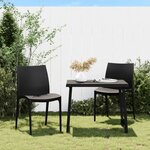 vidaXL Chaises de jardin lot de 2 anthracite 50x46x80 cm polypropylène