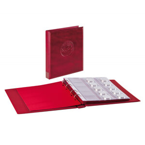 Album Half Penny avec 10 feuilles numismatiques. Couleur - Bordeaux