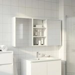 vidaXL Ensemble de Meubles de Salle de Bain 3 Pièces 126 x 16 x 62.5 cm