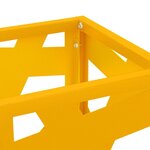 vidaXL Porte-parapluie Moutarde 15 5 x 15 5 x 49 cm Métal