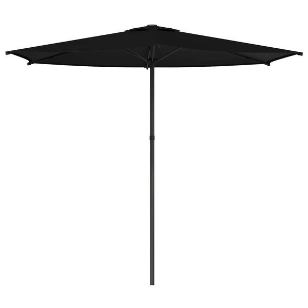 vidaXL Parasol de jardin 270 x 270 cm Polyester Rectangulaire Noir