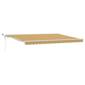vidaXL Auvent Rétractable Multicolore 450 × 300 cm Polyester et métal
