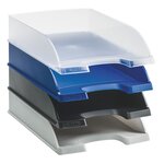Plus Corbeille à courrier Hauteur 70mm Bleu x 5 LEITZ