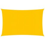 vidaXL Voile d'ombrage 160 g/m² Jaune 2 5x4 m PEHD