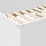 vidaXL Lit Superposé pour Enfants Blanc 75 x 190 cm Bois d'ingénierie