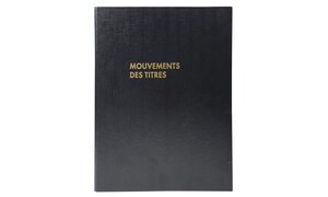 Reliure registre 32x24cm 4 anneaux avec recharge de 100 feuillets imprimés EXACOMPTA