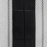 vidaXL Rideaux de porte anti-insectes 2 Pièces avec aimants noir 200x80cm