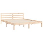 vidaXL Cadre de lit sans matelas 160x200 cm bois massif