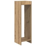 vidaXL Support de Plante 2 pièces Chêne artisanal 30 x 30 x 100 cm