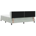 vidaXL Lit à ressorts avec matelas gris foncé 80x200 cm en velours