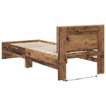 vidaXL Cadre de lit Bois Ancien 75 x 190 cm Bois d'ingénierie